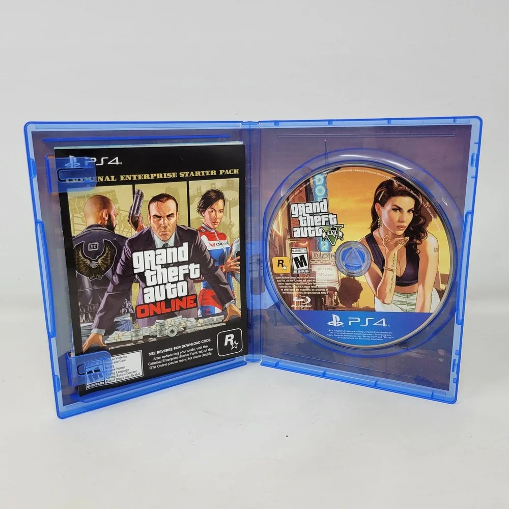 Grand Theft Auto V Premium Edition Sony‎ PlayStation 4 PS4 GTA 5 CIB